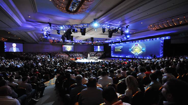 Audience enjoying a premium event